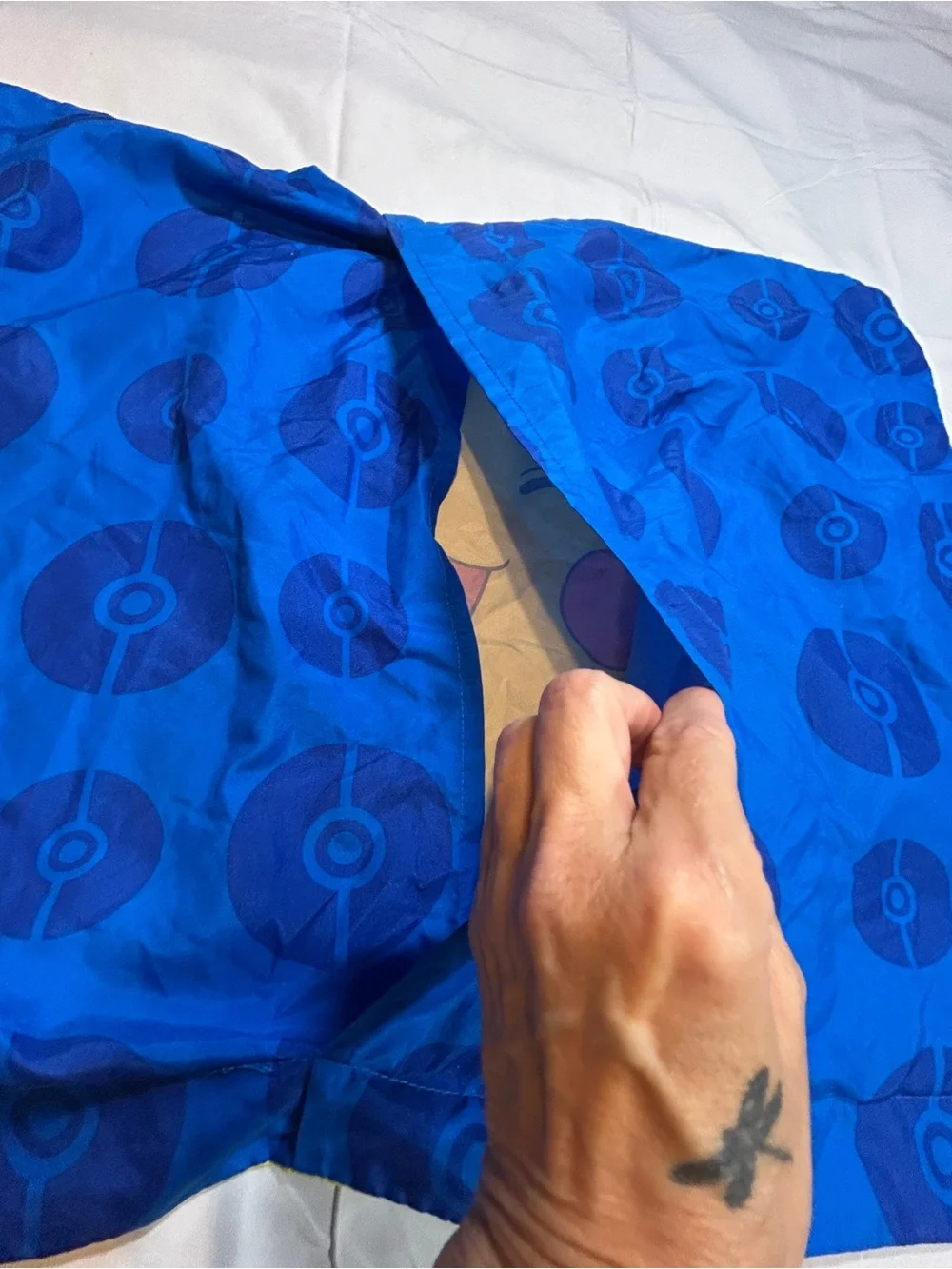 Pokémon Pikachu Pillowcase Set 2 Pillowcases + 1 Sham Blue Yellow Poké Ball